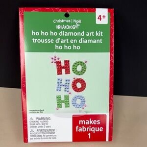 Creatology Ho Ho Ho Diamond Art Kit ages 4 and up makes 1 3D style ornament new